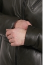 Мужская кожаная куртка из натуральной кожи на меху с воротником 8022851-2
