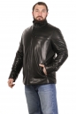 Мужская кожаная куртка из натуральной кожи на меху с воротником 8022942-5