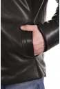 Мужская кожаная куртка из натуральной кожи на меху с воротником 8022942-12