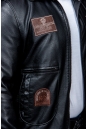 Мужская кожаная куртка из эко-кожи с воротником 8023453-10
