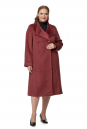 Женское пальто из текстиля с воротником 8023538