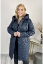 Женское пальто из текстиля с капюшоном 8024046-3