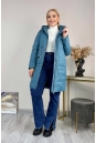 Женское пальто из текстиля с капюшоном 8024104-4