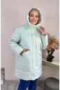 Женское пальто из текстиля с капюшоном 8024109-2
