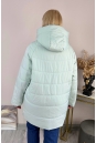 Женское пальто из текстиля с капюшоном 8024109-5
