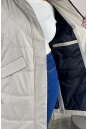 Женское пальто из текстиля с капюшоном 8024110-6