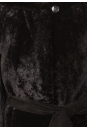 Шуба из астрагана с капюшоном, отделка норка 1400105-2