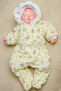Комбинезон молочный из текстиля для малышей  1000741