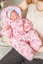 Комбинезон розовый из текстиля для малышей  1000743-2