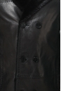 Мужская кожаная куртка из натуральной кожи на меху с воротником, отделка норка 0700047-3