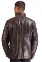 Мужская кожаная куртка из натуральной кожи на меху с воротником 0700597-2