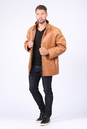 Мужская кожаная куртка из натуральной кожи на меху с воротником 0700598-3