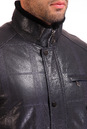 Мужская кожаная куртка из натуральной кожи на меху с воротником 0700603-2