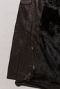 Мужская кожаная куртка из натуральной кожи на меху с капюшоном, отделка чернобурка 3600014-5
