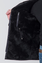Мужская кожаная куртка  из натуральной кожи на меху с капюшоном 3600023-3