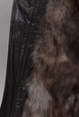 Мужская кожаная куртка из натуральной кожи на меху с воротником, отделка чернобурка 3600027-3