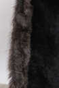 Мужская кожаная куртка из натуральной кожи с воротником, отделка чернобурка 3600030-2