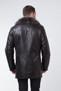 Мужская кожаная куртка из натуральной кожи на меху с воротником, отделка енот 3600034-3