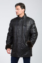Мужская кожаная куртка из натуральной кожи на меху с воротником 3600051