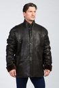 Мужская кожаная куртка из натуральной кожи на меху с воротником 3600056