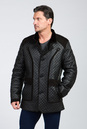 Мужская кожаная куртка из натуральной кожи на меху с воротником 3600065