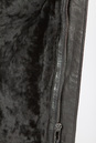 Мужская кожаная куртка из натуральной кожи  на меху с капюшоном, отделка енот 3600102-4
