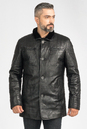 Мужская кожаная куртка из натуральной кожи на меху с воротником 3600148