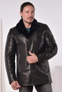 Мужская кожаная куртка из натуральной кожи на меху с воротником 3600151