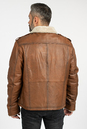 Мужская кожаная куртка из натуральной кожи на меху с воротником 3600192-3