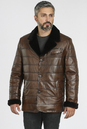 Мужская кожаная куртка из натуральной кожи на меху с воротником 3600196