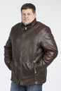 Мужская кожаная куртка из натуральной кожи на меху с воротником 3600205