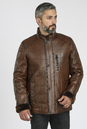 Мужская кожаная куртка из натуральной кожи на меху с воротником 3600211