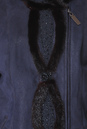 Дубленка женская из натуральной овчины с воротником,  отделка норка 0700103-2 вид сзади