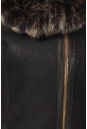 Дубленка женская из натуральной овчины с капюшоном, отделка тоскана 0700332-3