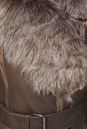 Дубленка женская из натуральной овчины с капюшоном, отделка тоскана 0700366-4