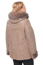 Дубленка женская из натуральной овчины с капюшоном, отделка блюфрост 0700536-3 вид сзади