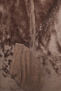 Дубленка женская из натуральной овчины с капюшоном, отделка блюфрост 0700536-2 вид сзади
