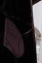 Дубленка женская с капюшоном, отделка  натуральным мехом чернобурки 0700745-5