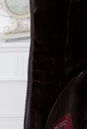 Дубленка женская с капюшоном, отделка натуральным мехом чернобурки 0700747-5