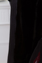 Дубленка женская с капюшоном, отделка натуральным мехом чернобурки 0700784-2