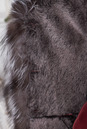 Дубленка женская из натуральной овчины с капюшоном, отделка чернобурка 0700838-4