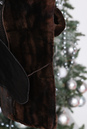 Дубленка женская из натуральной кожи с капюшоном, отделка тоскана 0700958-4