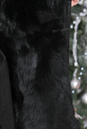 Дубленка женская из натуральной кожи с капюшоном, отделка чернобурка 0700977-2