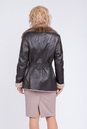 Женская кожаная куртка из натуральной кожи на меху с воротником, отделка енот 3600092-4