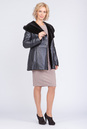 Женская кожаная куртка из натуральной кожи на меху с капюшоном 3600093-3