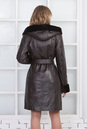 Женское кожаное пальто из натуральной кожи на меху с капюшоном 3600129-5