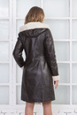 Женское кожаное пальто из натуральной кожи на меху с капюшоном 3600130-3