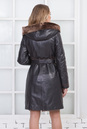 Женское кожаное пальто из натуральной кожи на меху с капюшоном 3600132-3