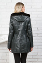 Женская кожаная куртка из натуральной кожи на меху с капюшоном 3600143-2