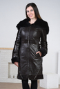 Женское кожаное пальто из натуральной кожи на меху с капюшоном, отделка тоскана 3600145